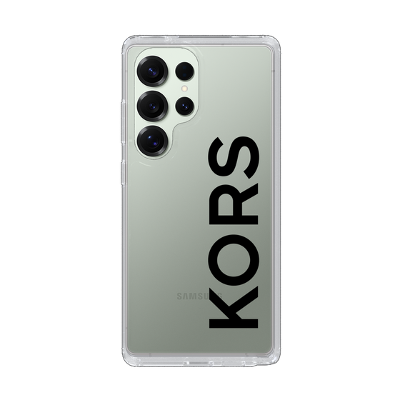 スリムプロテクションケース［ MICHAEL KORS - Logo - Black ］