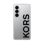 スリムプロテクションケース［ MICHAEL KORS - Logo - Black ］