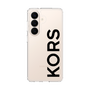 スリムプロテクションケース［ MICHAEL KORS - Logo - Black ］