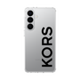 スリムプロテクションケース［ MICHAEL KORS - Logo - Black ］