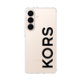 スリムプロテクションケース［ MICHAEL KORS - Logo - Black ］