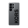 スリムプロテクションケース［ MICHAEL KORS - Logo - Black ］