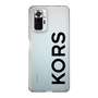 スリムプロテクションケース［ MICHAEL KORS - Logo - Black ］