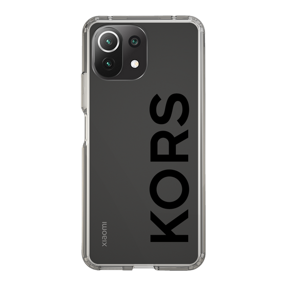 スリムプロテクションケース［ MICHAEL KORS - Logo - Black ］