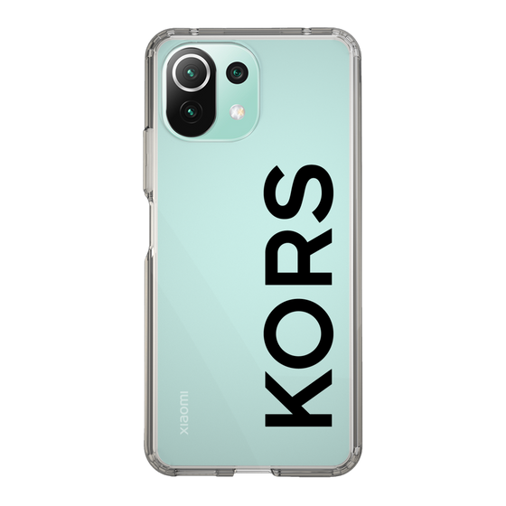 スリムプロテクションケース［ MICHAEL KORS - Logo - Black ］