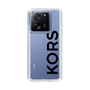 スリムプロテクションケース［ MICHAEL KORS - Logo - Black ］