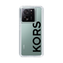 スリムプロテクションケース［ MICHAEL KORS - Logo - Black ］