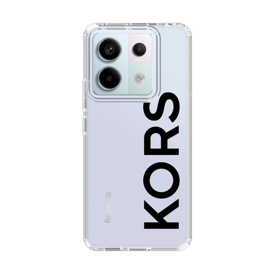 スリムプロテクションケース［ MICHAEL KORS - Logo - Black ］