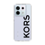 スリムプロテクションケース［ MICHAEL KORS - Logo - Black ］