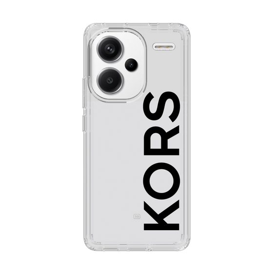 スリムプロテクションケース［ MICHAEL KORS - Logo - Black ］