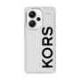 スリムプロテクションケース［ MICHAEL KORS - Logo - Black ］