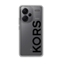 スリムプロテクションケース［ MICHAEL KORS - Logo - Black ］
