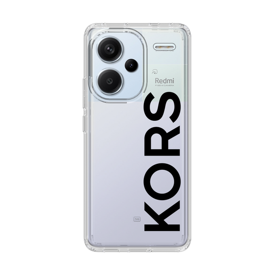 スリムプロテクションケース［ MICHAEL KORS - Logo - Black ］