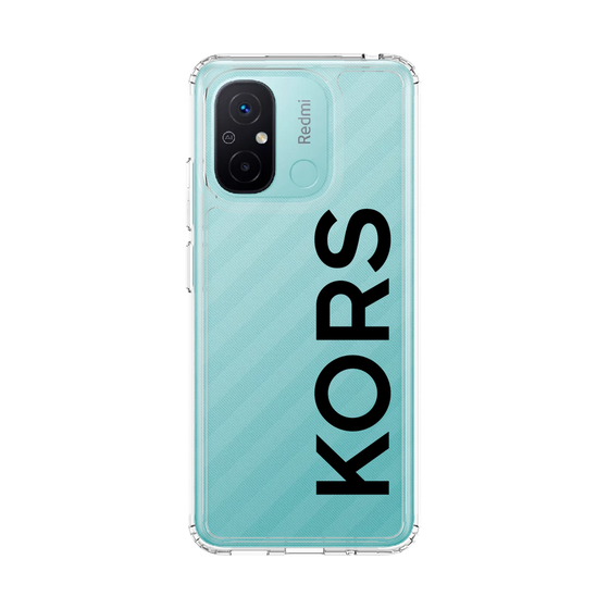 スリムプロテクションケース［ MICHAEL KORS - Logo - Black ］