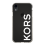 スリムプロテクションケース［ MICHAEL KORS - Logo - White ］