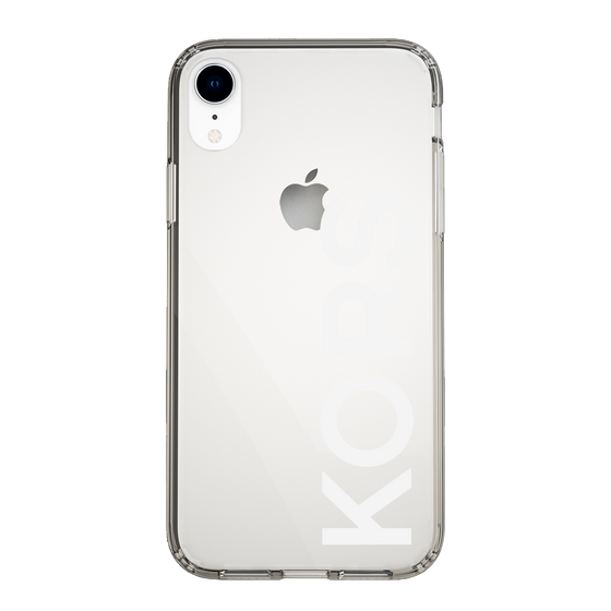 スリムプロテクションケース［ MICHAEL KORS - Logo - White ］