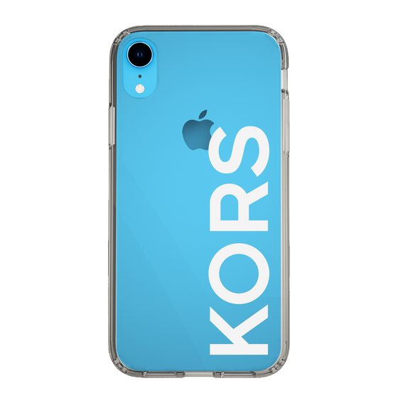 スリムプロテクションケース［ MICHAEL KORS - Logo - White ］