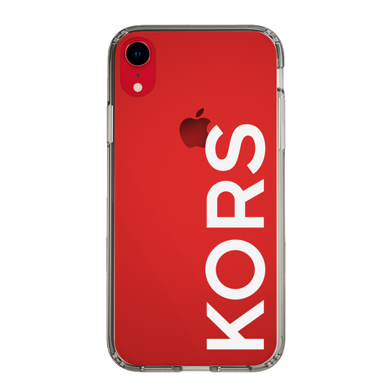 スリムプロテクションケース［ MICHAEL KORS - Logo - White ］