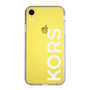 スリムプロテクションケース［ MICHAEL KORS - Logo - White ］