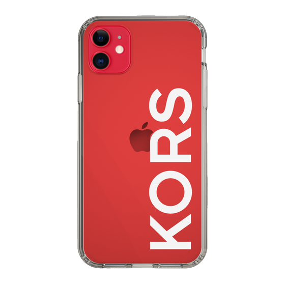 スリムプロテクションケース［ MICHAEL KORS - Logo - White ］