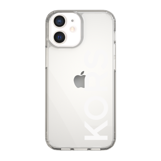 スリムプロテクションケース［ MICHAEL KORS - Logo - White ］