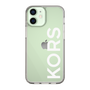 スリムプロテクションケース［ MICHAEL KORS - Logo - White ］