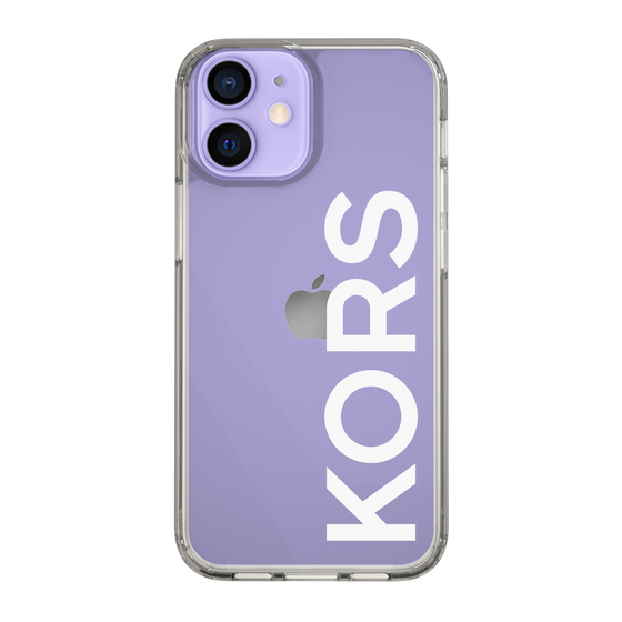スリムプロテクションケース［ MICHAEL KORS - Logo - White ］