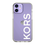 スリムプロテクションケース［ MICHAEL KORS - Logo - White ］