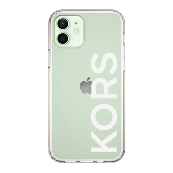 スリムプロテクションケース［ MICHAEL KORS - Logo - White ］