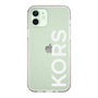 スリムプロテクションケース［ MICHAEL KORS - Logo - White ］
