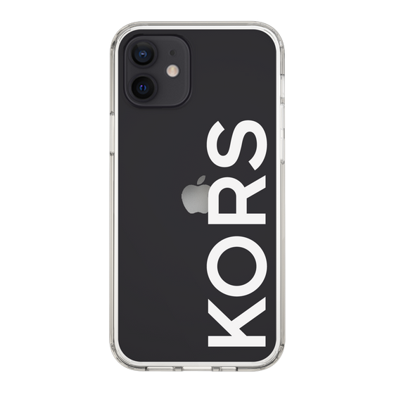 スリムプロテクションケース［ MICHAEL KORS - Logo - White ］