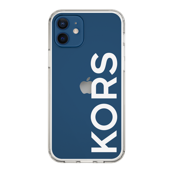 スリムプロテクションケース［ MICHAEL KORS - Logo - White ］