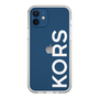 スリムプロテクションケース［ MICHAEL KORS - Logo - White ］