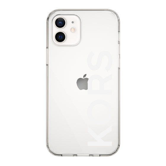 スリムプロテクションケース［ MICHAEL KORS - Logo - White ］