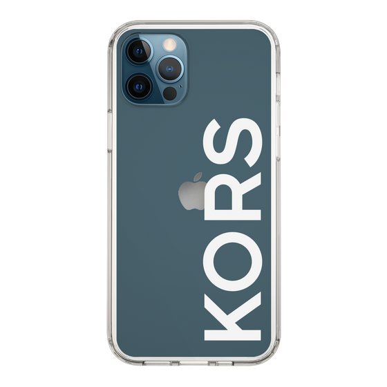 スリムプロテクションケース［ MICHAEL KORS - Logo - White ］