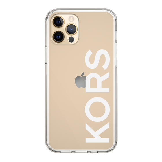 スリムプロテクションケース［ MICHAEL KORS - Logo - White ］