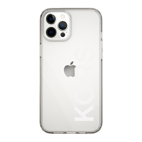 スリムプロテクションケース［ MICHAEL KORS - Logo - White ］