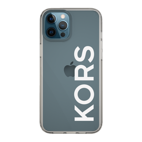 スリムプロテクションケース［ MICHAEL KORS - Logo - White ］