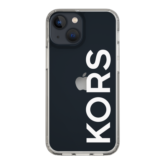 スリムプロテクションケース［ MICHAEL KORS - Logo - White ］