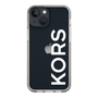 スリムプロテクションケース［ MICHAEL KORS - Logo - White ］