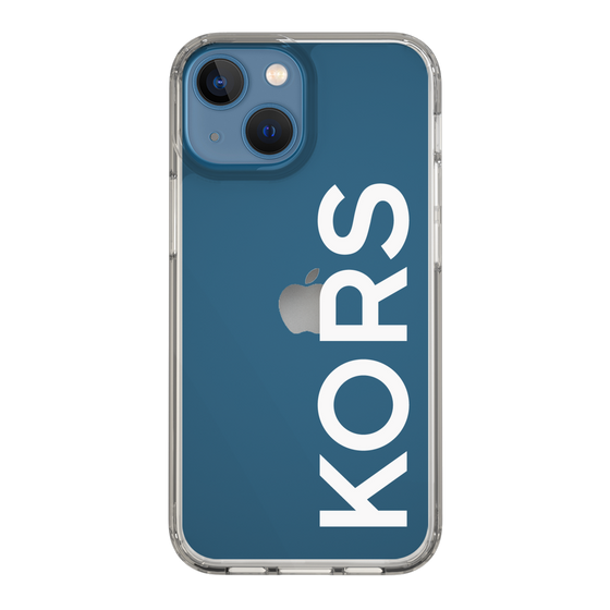 スリムプロテクションケース［ MICHAEL KORS - Logo - White ］
