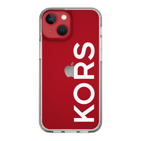 スリムプロテクションケース［ MICHAEL KORS - Logo - White ］