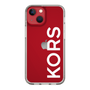 スリムプロテクションケース［ MICHAEL KORS - Logo - White ］