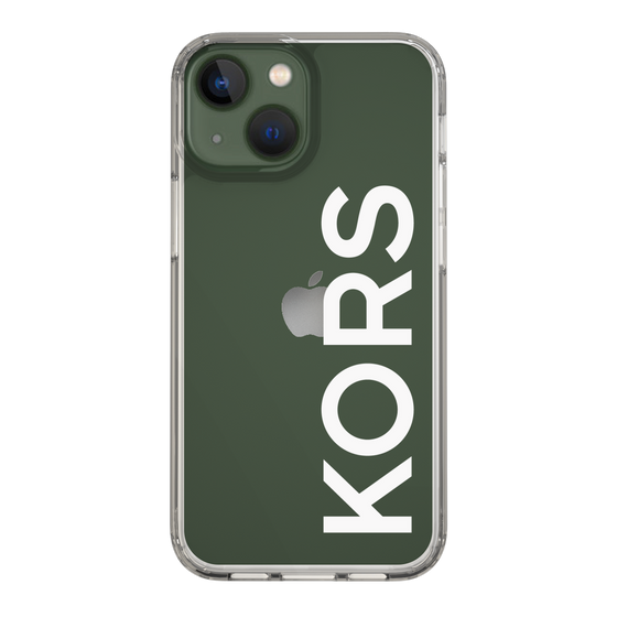 スリムプロテクションケース［ MICHAEL KORS - Logo - White ］