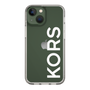 スリムプロテクションケース［ MICHAEL KORS - Logo - White ］