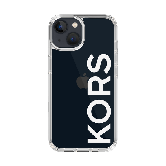 スリムプロテクションケース［ MICHAEL KORS - Logo - White ］