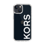スリムプロテクションケース［ MICHAEL KORS - Logo - White ］