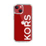 スリムプロテクションケース［ MICHAEL KORS - Logo - White ］