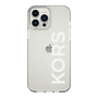 スリムプロテクションケース［ MICHAEL KORS - Logo - White ］
