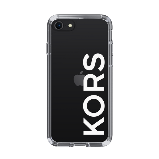 スリムプロテクションケース［ MICHAEL KORS - Logo - White ］